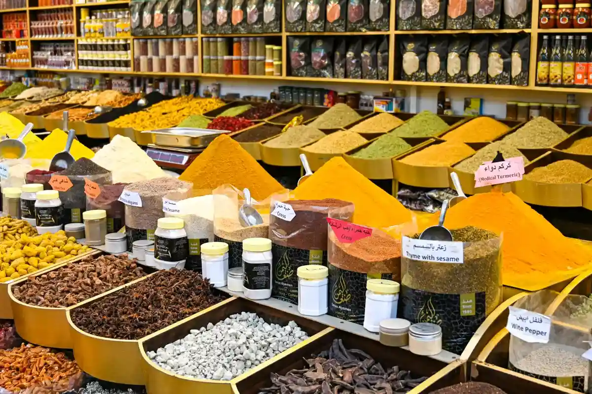 迪拜市场的产品和香料