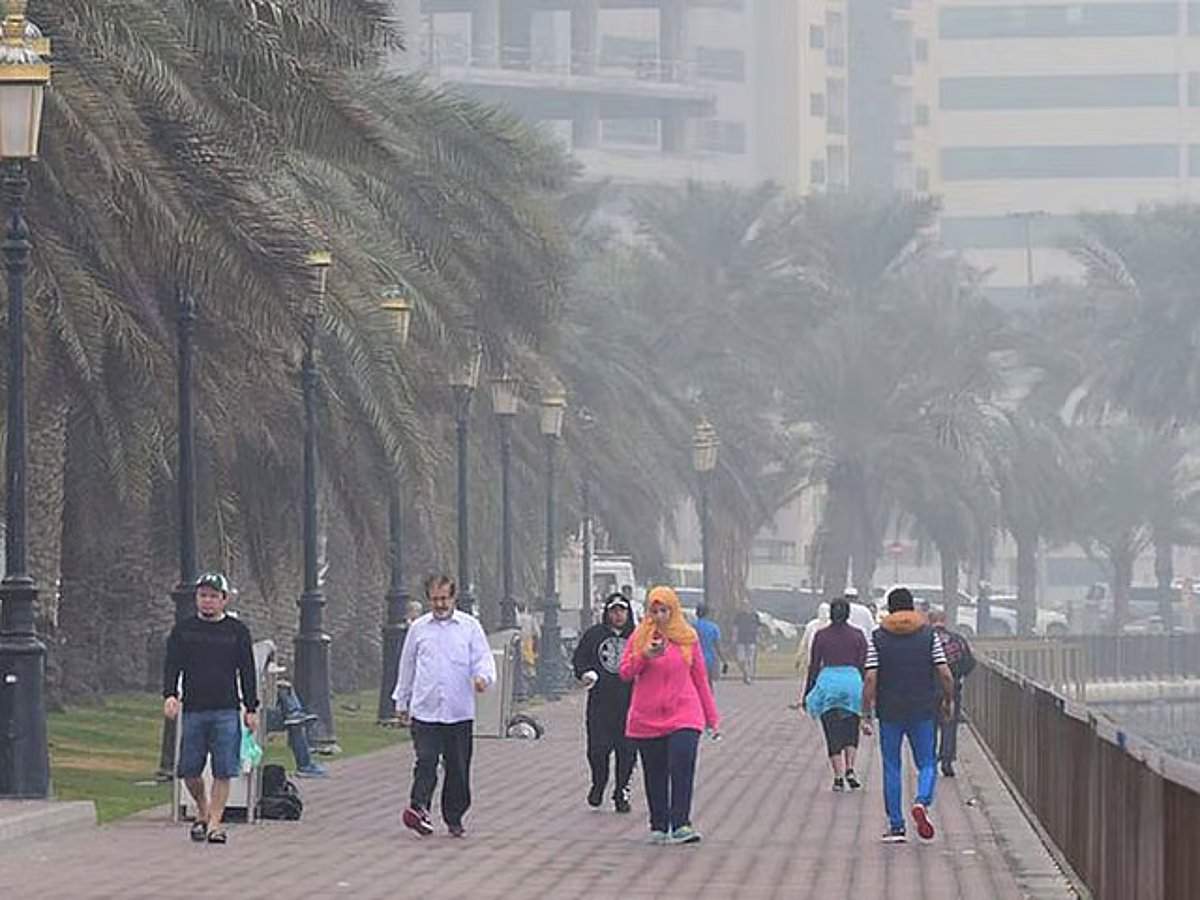 阿联酋寒冷多雨的冬天：气温下降